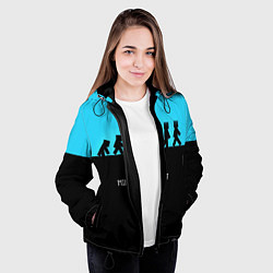 Куртка с капюшоном женская MINECRAFT, цвет: 3D-черный — фото 2