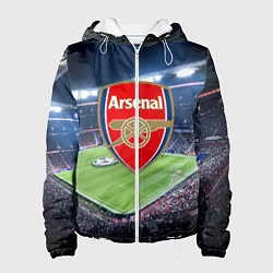 Куртка с капюшоном женская FC Arsenal, цвет: 3D-белый