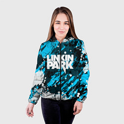 Куртка с капюшоном женская Linkin Park, цвет: 3D-черный — фото 2
