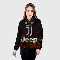 Куртка с капюшоном женская Ювентус, цвет: 3D-черный — фото 2