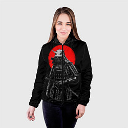 Куртка с капюшоном женская Самурай, цвет: 3D-черный — фото 2