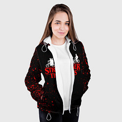 Куртка с капюшоном женская STRANGER THINGS, цвет: 3D-белый — фото 2