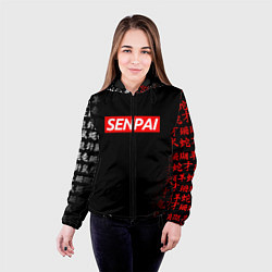 Куртка с капюшоном женская СЕМПАЙ - SENPAI, цвет: 3D-черный — фото 2