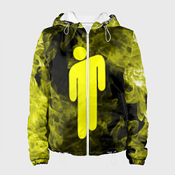 Куртка с капюшоном женская BILLIE EILISH, цвет: 3D-белый