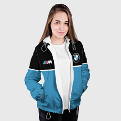 Куртка с капюшоном женская BMW БМВ, цвет: 3D-белый — фото 2
