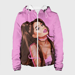 Куртка с капюшоном женская Ariana Grande Ариана Гранде, цвет: 3D-белый