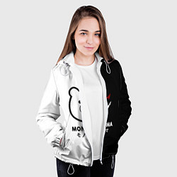 Куртка с капюшоном женская Monokuma, цвет: 3D-белый — фото 2