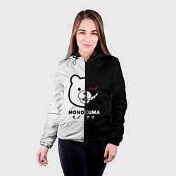 Куртка с капюшоном женская Monokuma, цвет: 3D-черный — фото 2