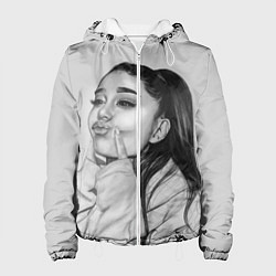 Куртка с капюшоном женская Ariana Grande Ариана Гранде, цвет: 3D-белый