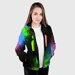 Куртка с капюшоном женская BILLIE EILISH, цвет: 3D-черный — фото 2