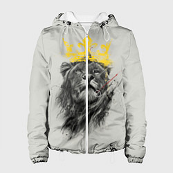 Куртка с капюшоном женская King, цвет: 3D-белый