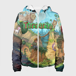 Куртка с капюшоном женская Terraria, цвет: 3D-белый