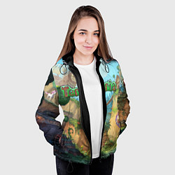 Куртка с капюшоном женская Terraria, цвет: 3D-черный — фото 2