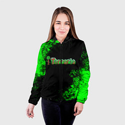 Куртка с капюшоном женская Terraria, цвет: 3D-черный — фото 2