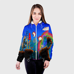 Куртка с капюшоном женская TERRARIA GAME, цвет: 3D-белый — фото 2