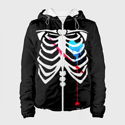 Куртка с капюшоном женская UNDERTALE, цвет: 3D-белый