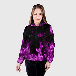Куртка с капюшоном женская LIL PEEP FIRE, цвет: 3D-черный — фото 2