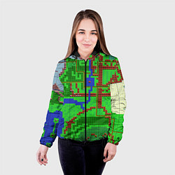 Куртка с капюшоном женская Heroes of Might and Magic, цвет: 3D-черный — фото 2