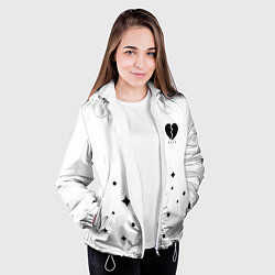 Куртка с капюшоном женская ТИКТОКЕР - PAYTON MOORMEIE, цвет: 3D-белый — фото 2