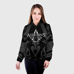 Куртка с капюшоном женская Assassin’s Creed, цвет: 3D-черный — фото 2