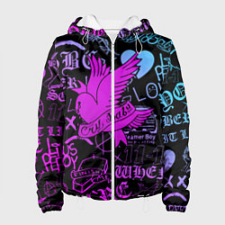 Куртка с капюшоном женская LIL PEEP, цвет: 3D-белый