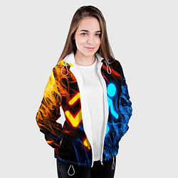 Куртка с капюшоном женская PORTAL, цвет: 3D-белый — фото 2