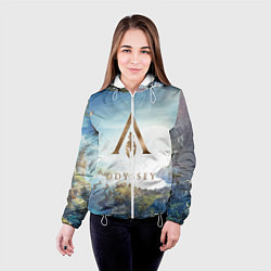 Куртка с капюшоном женская Oddysey, цвет: 3D-белый — фото 2