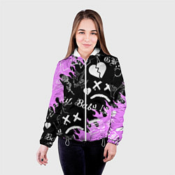 Куртка с капюшоном женская LIL PEEP, цвет: 3D-белый — фото 2