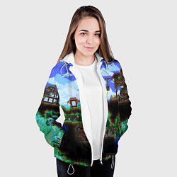 Куртка с капюшоном женская TERRARIA, цвет: 3D-белый — фото 2