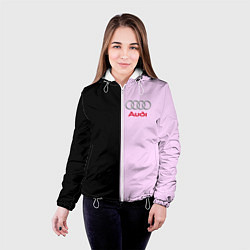 Куртка с капюшоном женская AUDI, цвет: 3D-белый — фото 2
