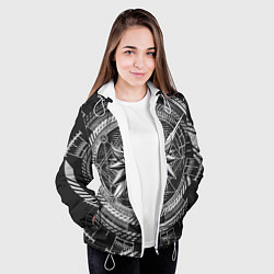 Куртка с капюшоном женская Ведьмак, цвет: 3D-белый — фото 2