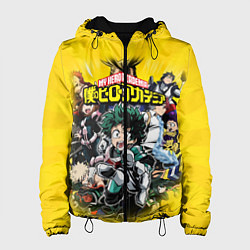 Куртка с капюшоном женская MY HERO ACADEMIA группа героев, цвет: 3D-черный