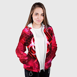 Куртка с капюшоном женская Plague Inc LC Oko, цвет: 3D-белый — фото 2