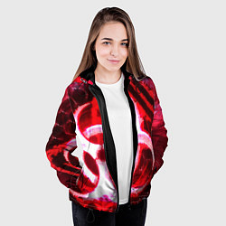 Куртка с капюшоном женская Plague Inc LB Oko, цвет: 3D-черный — фото 2