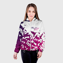 Куртка с капюшоном женская Three Days Grace, цвет: 3D-белый — фото 2