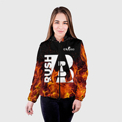 Куртка с капюшоном женская CS: Go Rush AB, цвет: 3D-черный — фото 2