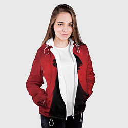 Куртка с капюшоном женская Hollow Knight, цвет: 3D-белый — фото 2