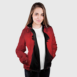 Куртка с капюшоном женская Hollow Knight, цвет: 3D-черный — фото 2