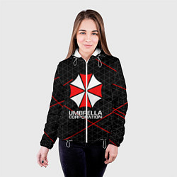 Куртка с капюшоном женская UMBRELLA CORP, цвет: 3D-белый — фото 2
