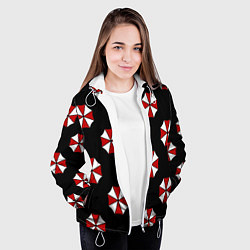 Куртка с капюшоном женская Umbrella Corporation, цвет: 3D-белый — фото 2