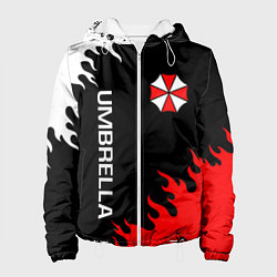 Куртка с капюшоном женская UMBRELLA CORP, цвет: 3D-белый