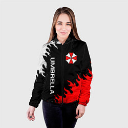 Куртка с капюшоном женская UMBRELLA CORP, цвет: 3D-черный — фото 2