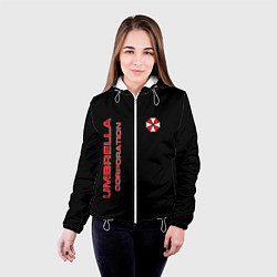 Куртка с капюшоном женская Umbrella Corporation, цвет: 3D-белый — фото 2