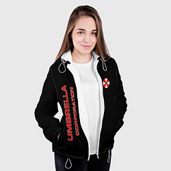 Куртка с капюшоном женская Umbrella Corporation, цвет: 3D-белый — фото 2