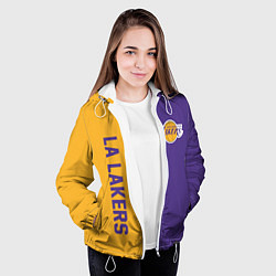 Куртка с капюшоном женская LA LAKERS, цвет: 3D-белый — фото 2