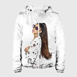 Куртка с капюшоном женская ARIANA GRANDE, цвет: 3D-белый