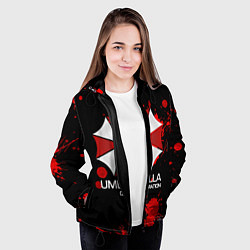 Куртка с капюшоном женская UMBRELLA CORP, цвет: 3D-черный — фото 2