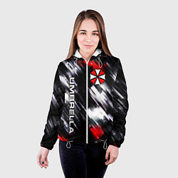 Куртка с капюшоном женская UMBRELLA CORPORATION, цвет: 3D-белый — фото 2