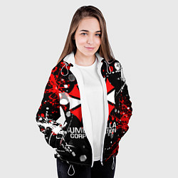 Куртка с капюшоном женская UMBRELLA CORPORATION, цвет: 3D-белый — фото 2
