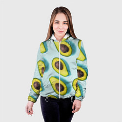 Куртка с капюшоном женская АВОКАДО, цвет: 3D-белый — фото 2